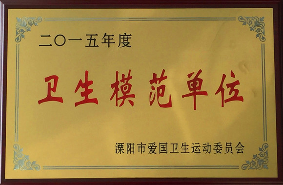 2015卫生模范单位